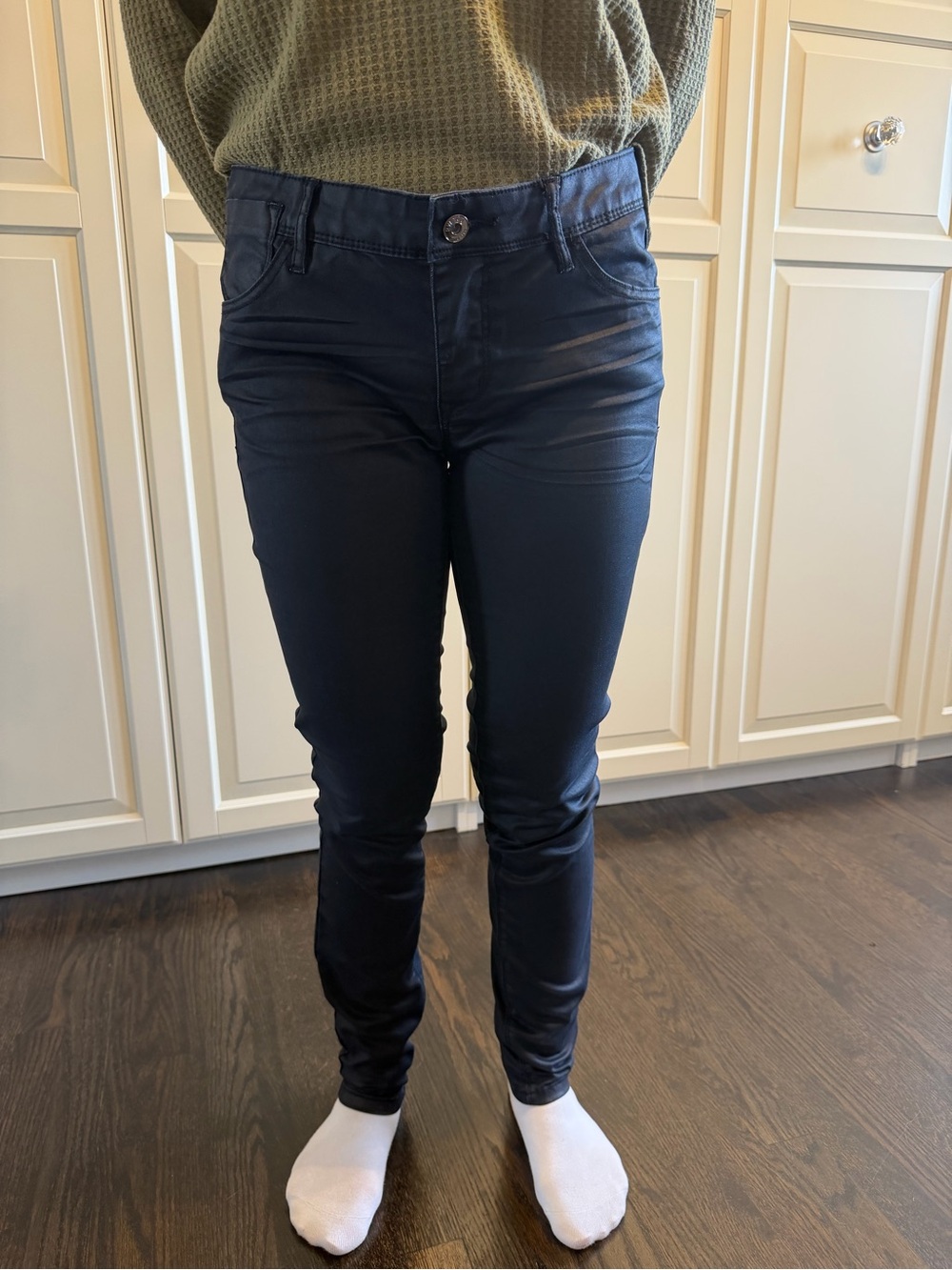 Women's Grey Slim Stretch Pants